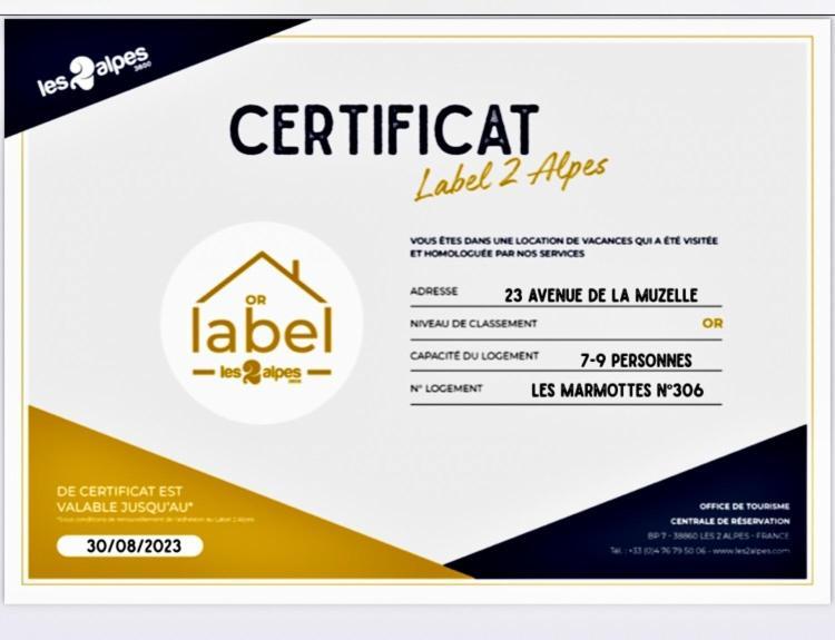Label OR appartement spacieux proximité pistes Les Deux Alpes Extérieur photo